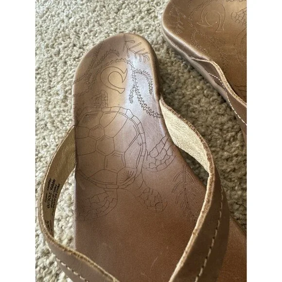 OLUKAI Women's Honu Sandals, TAN Size 7 women’s - Picture 4 of 6